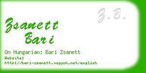 zsanett bari business card